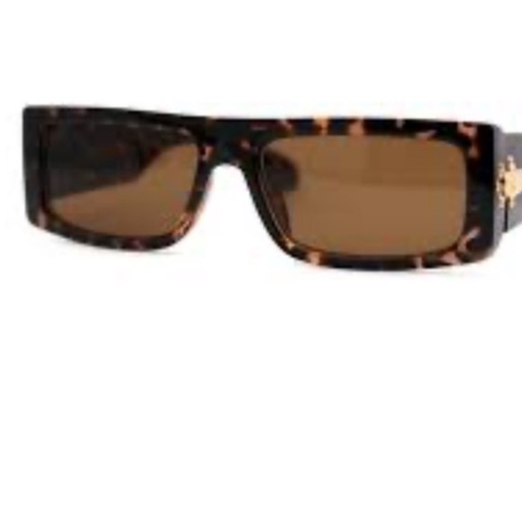 Giselle Flat Top Narrow Rectangle 90 shades tortoise - Picture 3 of 7